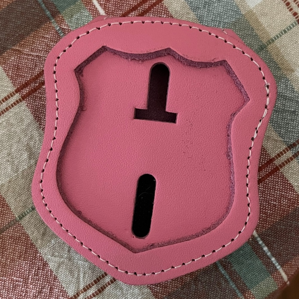 Pink Law Enforcement Badge Holder